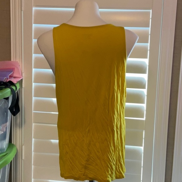 Merona Yellow Ruffled Tank Top - Picture 4 of 8